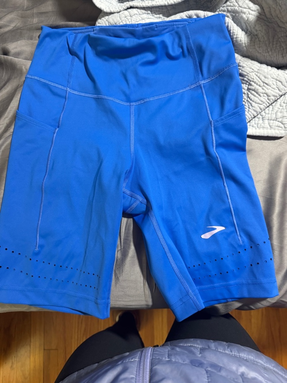 Brooks Royal Blue Women's Athletic Bike Shorts